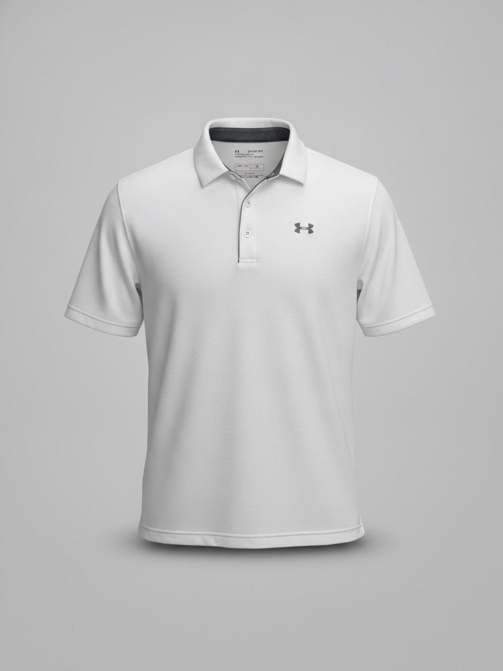 Under Armour HeatGear Polo Shirt Men’s 2XL White Loose Fit Performance Golf